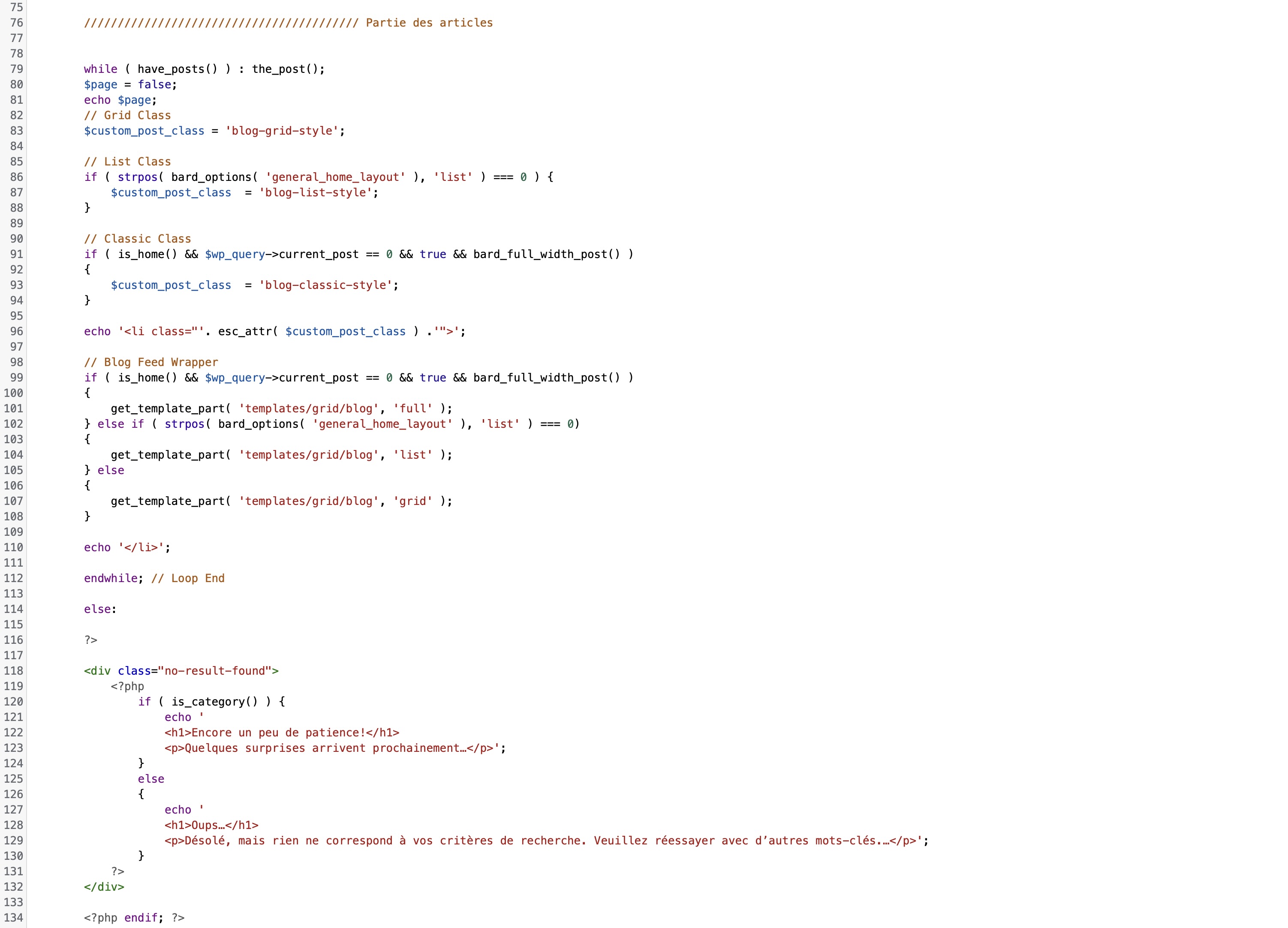 Code de la page index.php